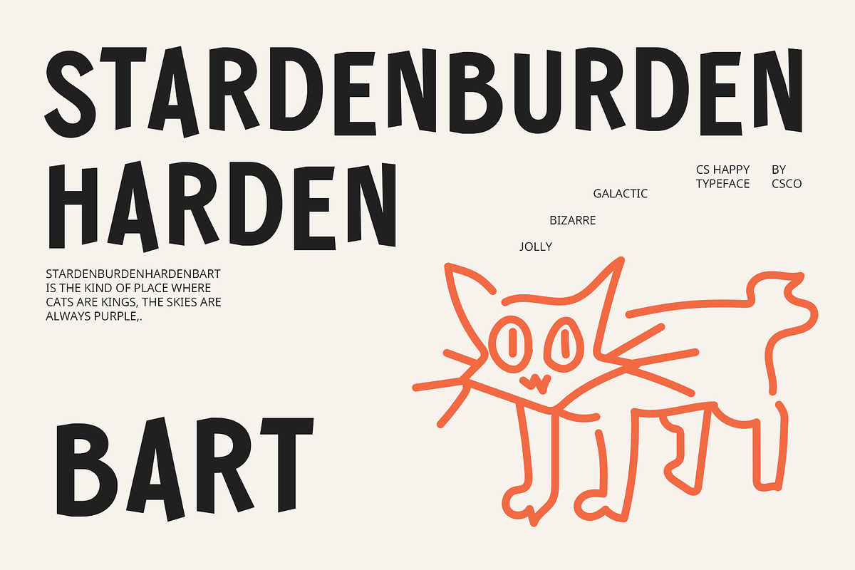 CS Happy – Fun Font, a Sans Serif Font by Craft Supply Co. (Photo 4 of 8)