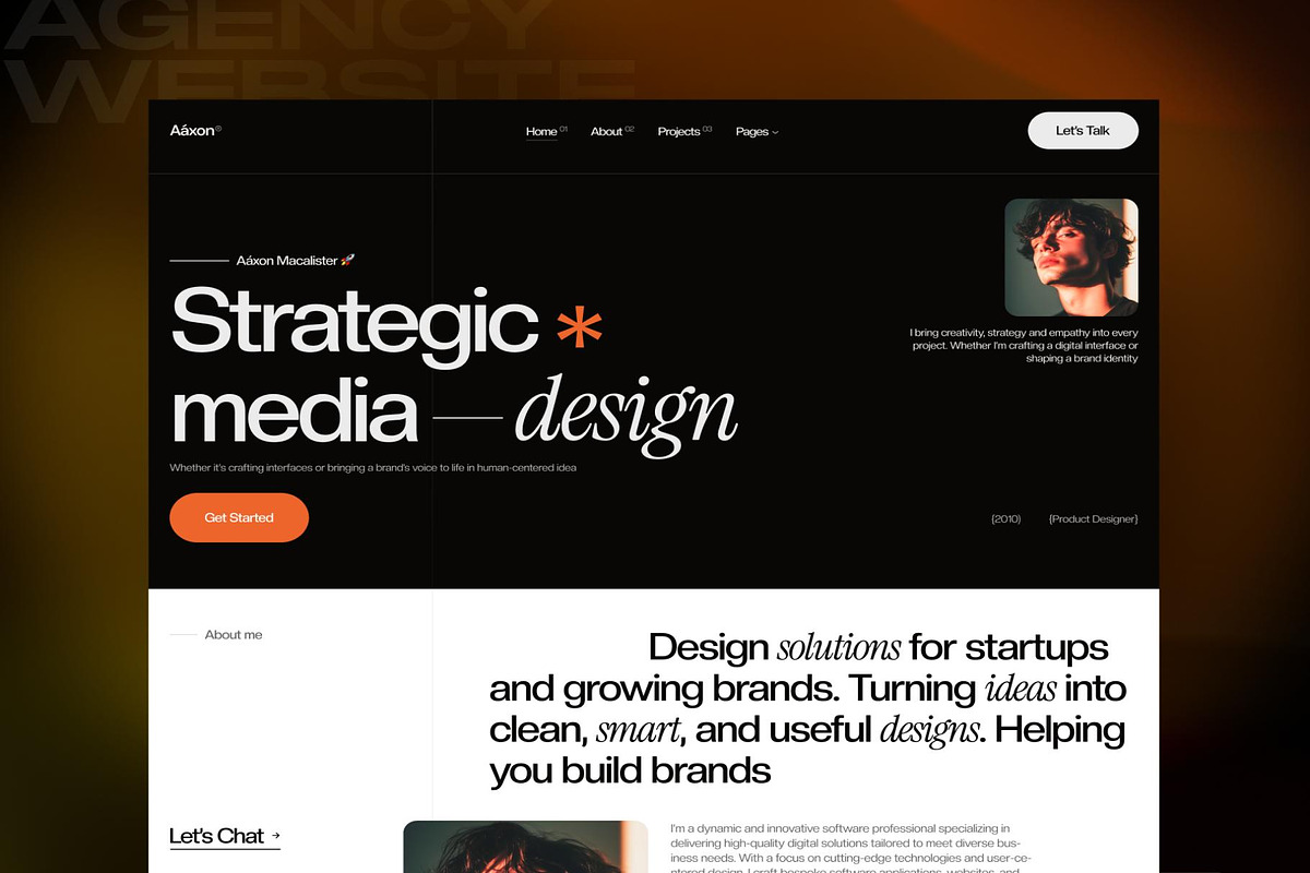 Aáxon Personal Portfolio Agency Webs, an UI Kit Template by Creative Perspective (Photo 6 of 6)