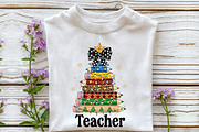 Christmas Teacher Sublimation Design, an Illustration by Rose Art (Thumbnail 4 of 5)