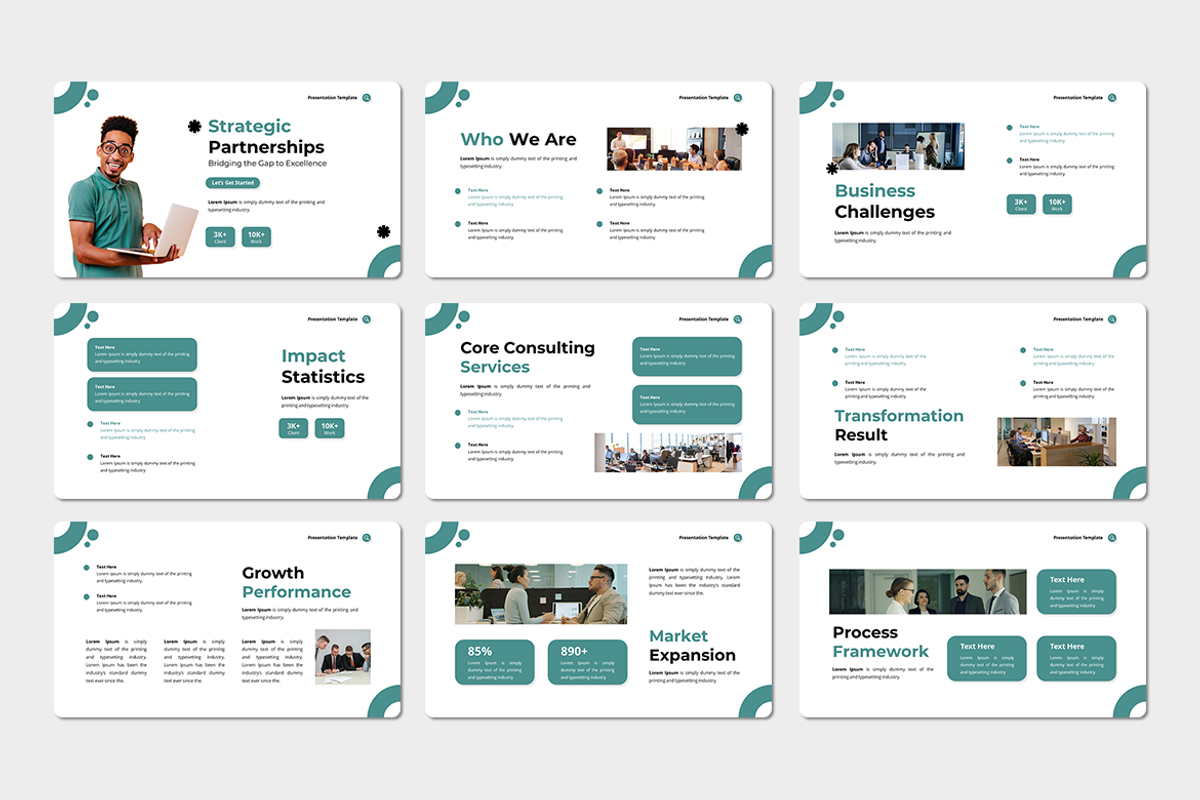Strategic Partnerships Google Slides, a Presentation Template by Iqsiart Studio (Photo 2 of 3)