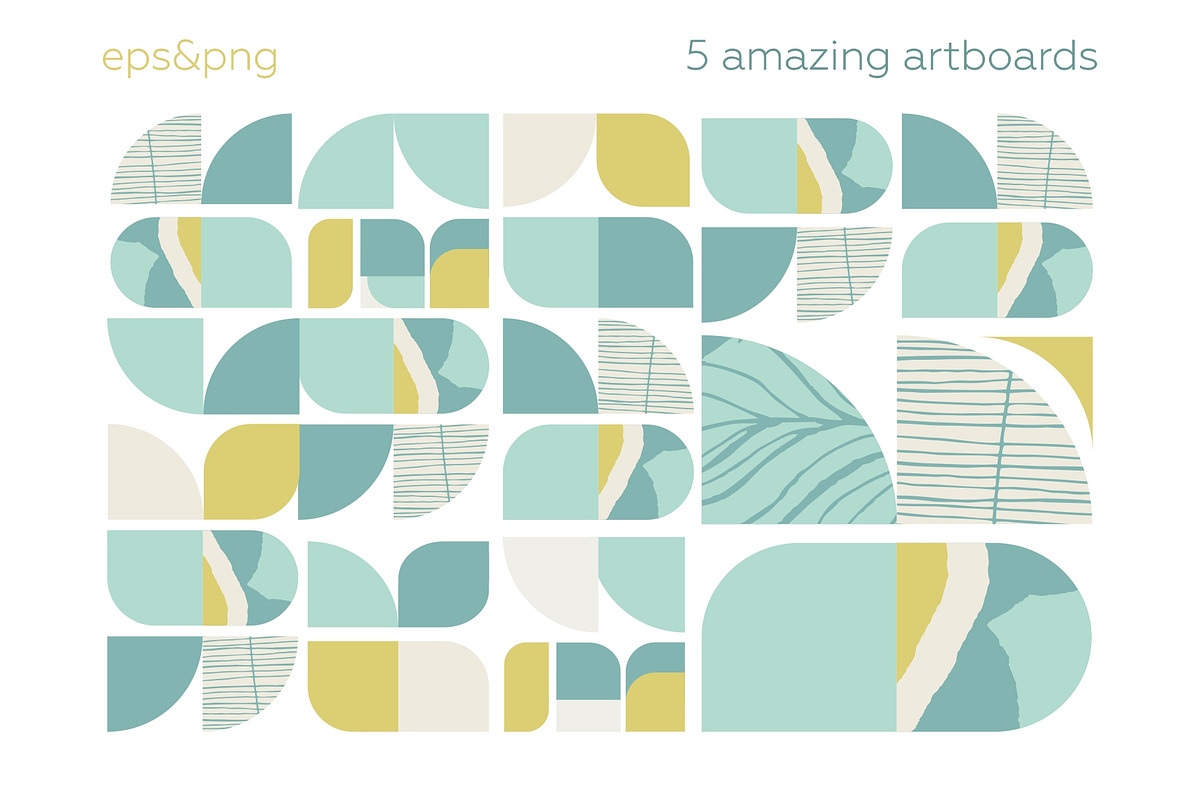 Vintage geometry patterns collection, a Pattern Graphic by lisa_kalev (Photo 13 of 14)