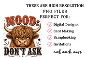 Funny Highland Cow Clipart Bundle, a Seasonal Illustration by OK Design (Thumbnail 6 of 6)