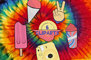 Teen Summer - Layered font + Clipart, a Font by arausidp (Thumbnail 4 of 7)