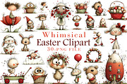 Whimsical Easter Clipart Bundle PNG, an Illustration by Libby Wishes (Thumbnail 1 of 7)