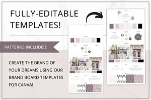 Branding Board Template Canva Classy