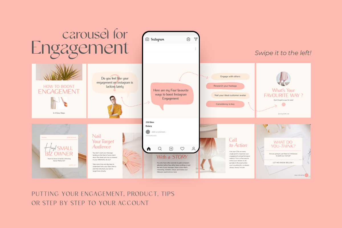 Engagement Booster Insta CANVA PS, a Social Media Template by Eviory (Photo 31 of 37)