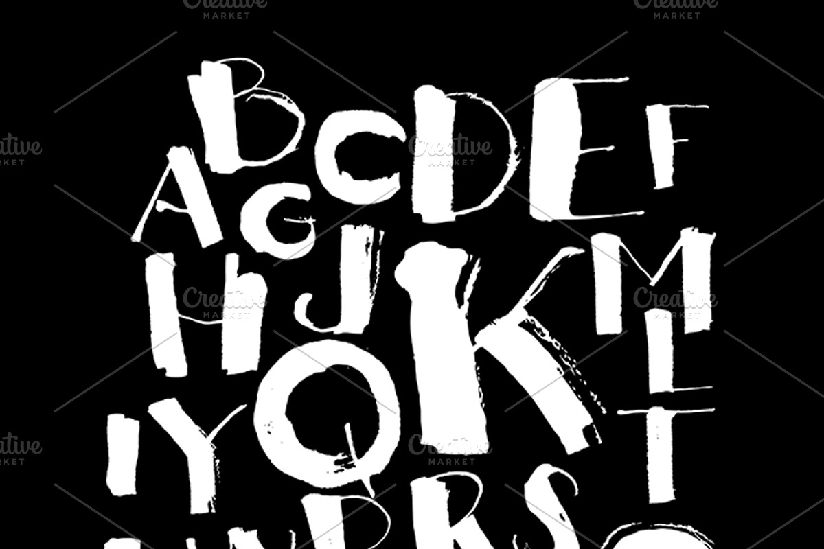Brush Grungy Grotesque Font+pattern, a Pattern Graphic by VasilkovS (Photo 4 of 5)