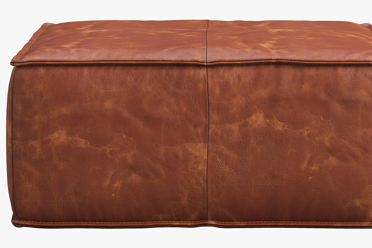 Joybird Lyle Leather Ottoman, a Furniture 3D Model by 3dmitruk (Photo 12 of 30)