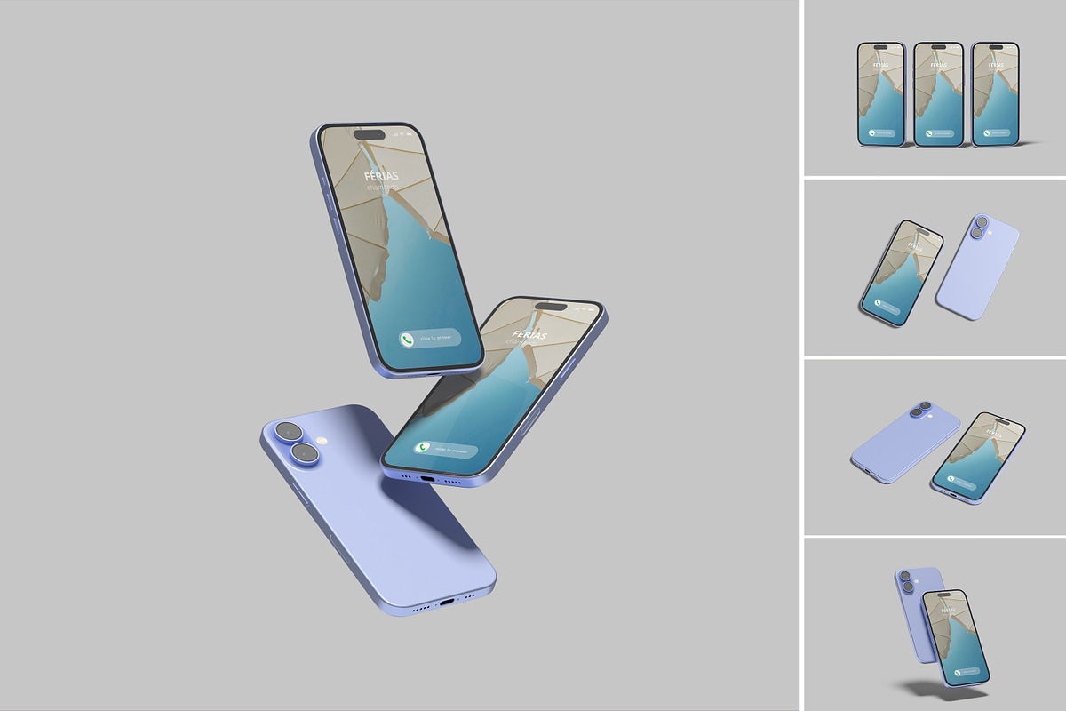 Realistic Smartphone Screen Mockup, an iPhone Mockup by lamorastudio (Photo 1 of 11)