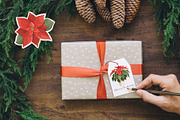 Christmas Greenery & Berries Clipart, a Seasonal Illustration by ArtGiftsStudio (Thumbnail 2 of 6)