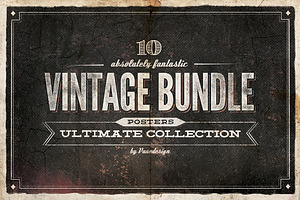 10 Ultimate Vintage Posters - Bundle