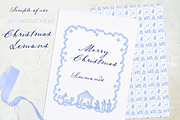 Nativity Religious Blue Christmas, an Illustration by LABFcreations (Thumbnail 4 of 5)