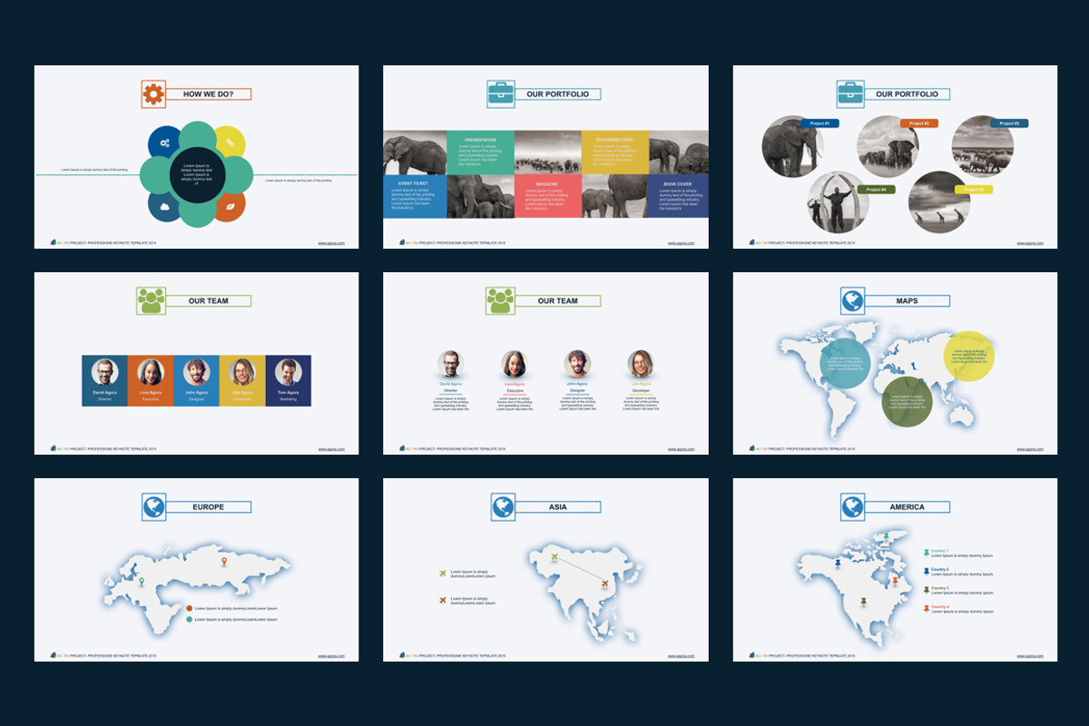 Agora Keynote Template, a Presentation Template by Mia (Photo 3 of 5)