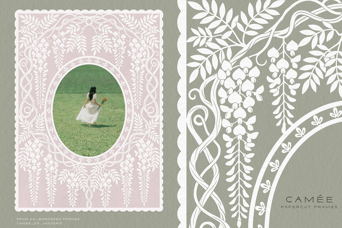 Camee - Ornamental Papercut Frames, an Object Graphic by alonahaidash (Photo 4 of 18)