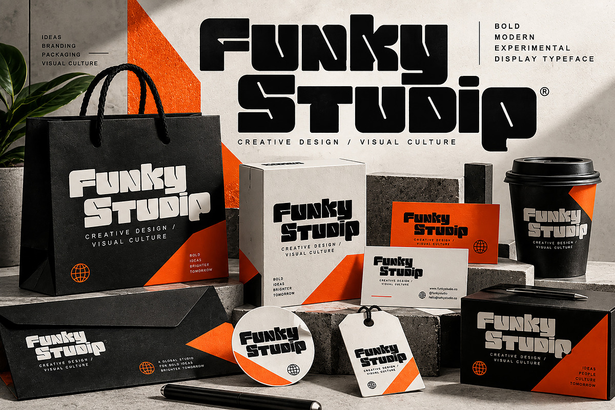 Funky Display, a Sans Serif Font by Wow Magic (Photo 4 of 5)