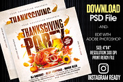 Thanksgiving Party Flyer, a Templates & Theme by MithilaCreation (Thumbnail 2 of 6)