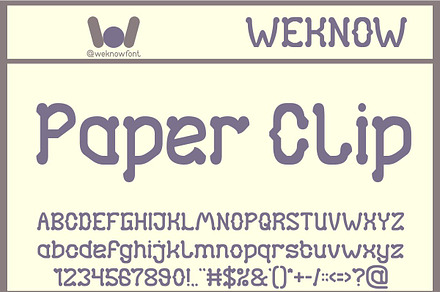 Paper Clip font