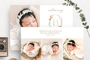 Baby Birth Announcement BA005, an Invitation Template by Bellenity Design (Thumbnail 2 of 3)