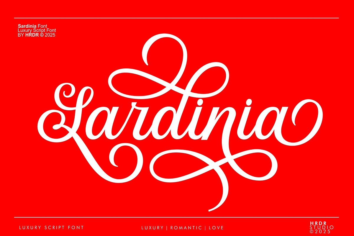 Sardinia, a Script Font by HRDR (Photo 1 of 10)