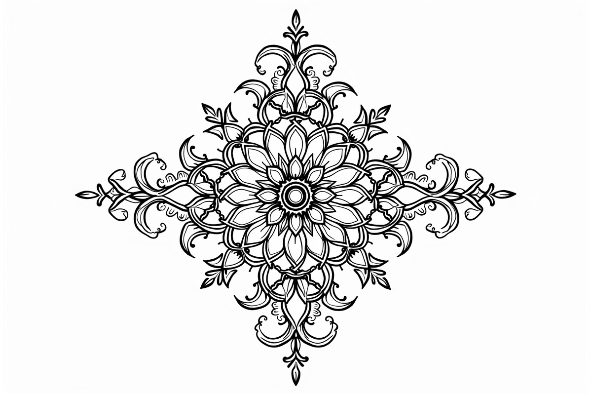 Mandala Silhouette Vector Bundle, an Illustration by Designer_Momina (Photo 7 of 9)