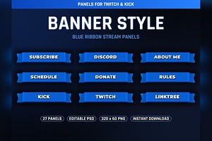 Banner Style Twitch & Kick Panels