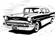 Vintage Speed Car SVG Bundle, an Object Graphic by Creativeshirt (Thumbnail 4 of 12)