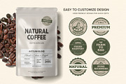 Rustic Farm Organic Sticker Badge Se, an Object Graphic by DesignerCandies (Thumbnail 4 of 6)