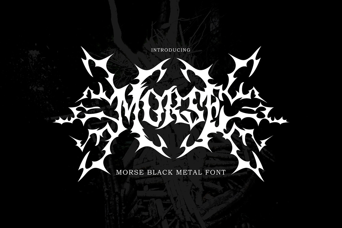Morse - Black Metal Font, a Blackletter Font by tebaltipislab (Photo 1 of 8)