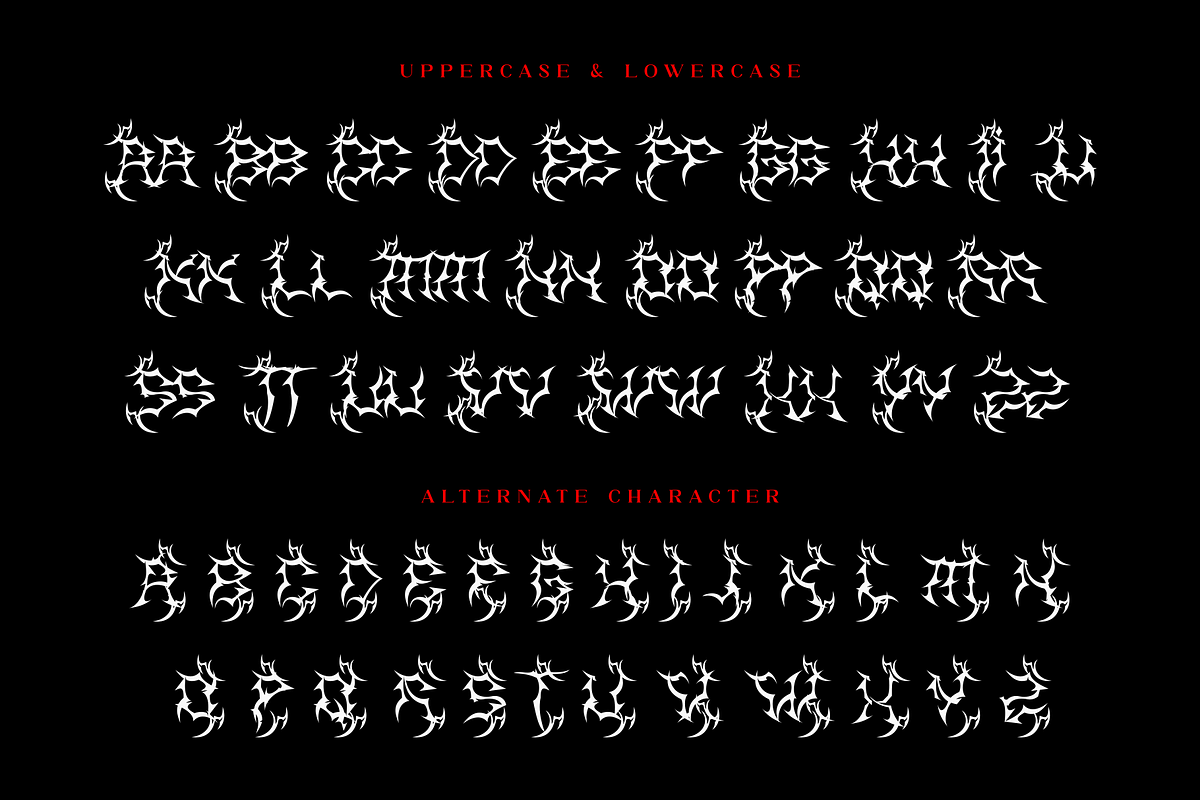 Distorsica, a Blackletter Font by Yktypstd (Photo 3 of 10)