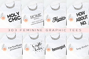 Big Bundle-Feminine Graphic Tees, a Background Graphic by iloladesign (Thumbnail 16 of 36)