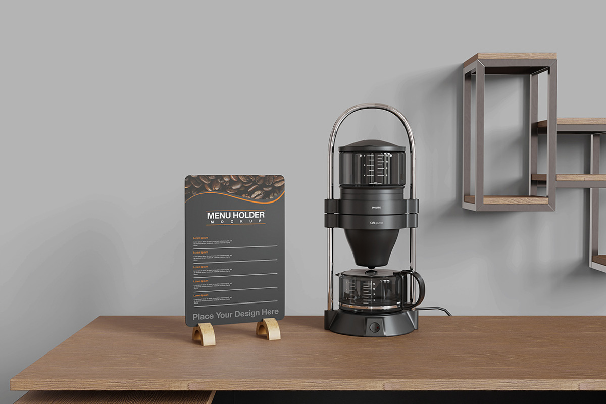 Menu Holder Mockup, a Product Mockup by MrLetters (Photo 2 of 5)