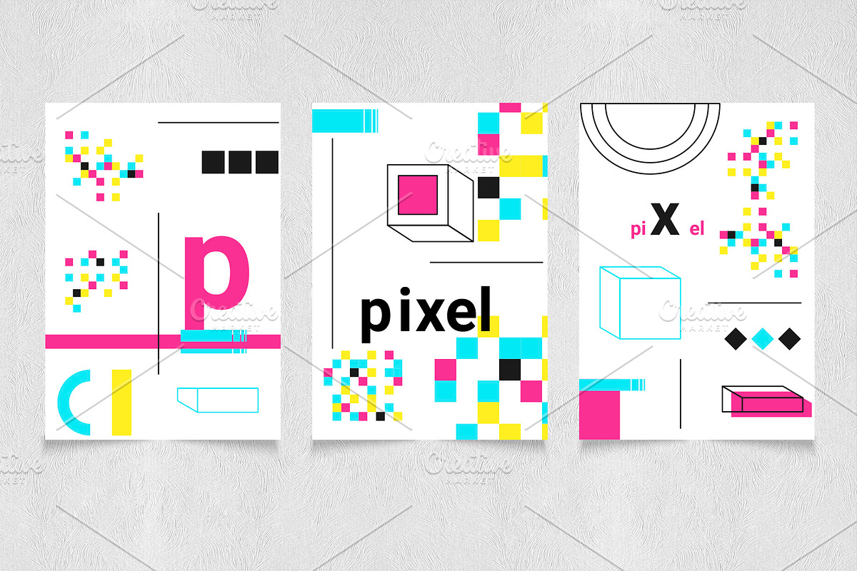 Neon geometric shape,poster,patten, an Object Graphic by Iryna Danyliuk (Photo 12 of 17)