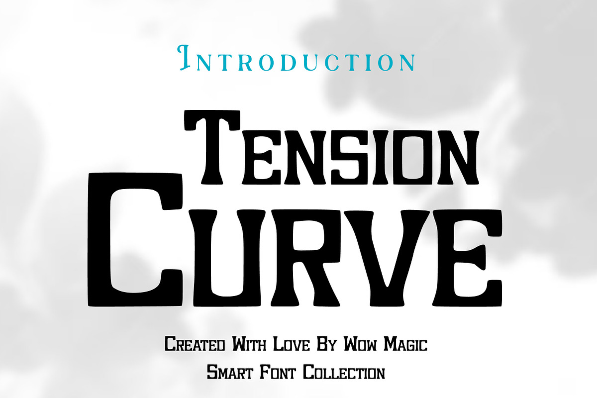 Tension Curve, a Serif Font by Wow Magic (Photo 1 of 3)