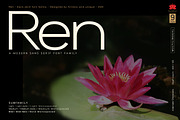Ren - Sans serif font family, a Sans Serif Font by Artistic & Unique (Thumbnail 1 of 15)