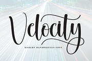 Velocity | Script Font, a Handwritten Font by Scratchones (Thumbnail 1 of 9)