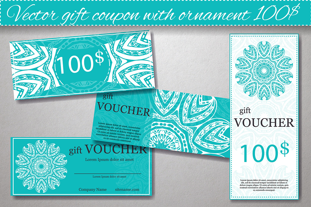 Set of gift voucher templates, a Flyer Template by Astarte_design (Photo 2 of 4)