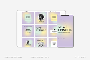 Podcast Instagram Creator Template