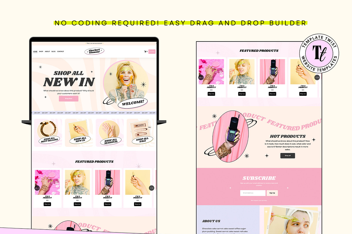 Beauty Squarespace 7.1 Ecommerce, a Squarespace Template by Template Twist Shop (Photo 7 of 10)