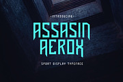 Assasin Aerox - Sport Typeface, a Font by Krakenbox Studio (Thumbnail 1 of 11)