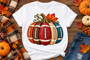 Football Pumpkin Fall PNG, a Seasonal Illustration by Watercolor design