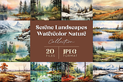 Serene Landscapes Collection, a Seasonal Illustration by artsy-fartsy (Thumbnail 1 of 5)