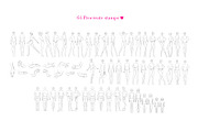 64 Fashion stamps for Procreate, a Brush Add-On by byJuliaKors (Thumbnail 3 of 3)