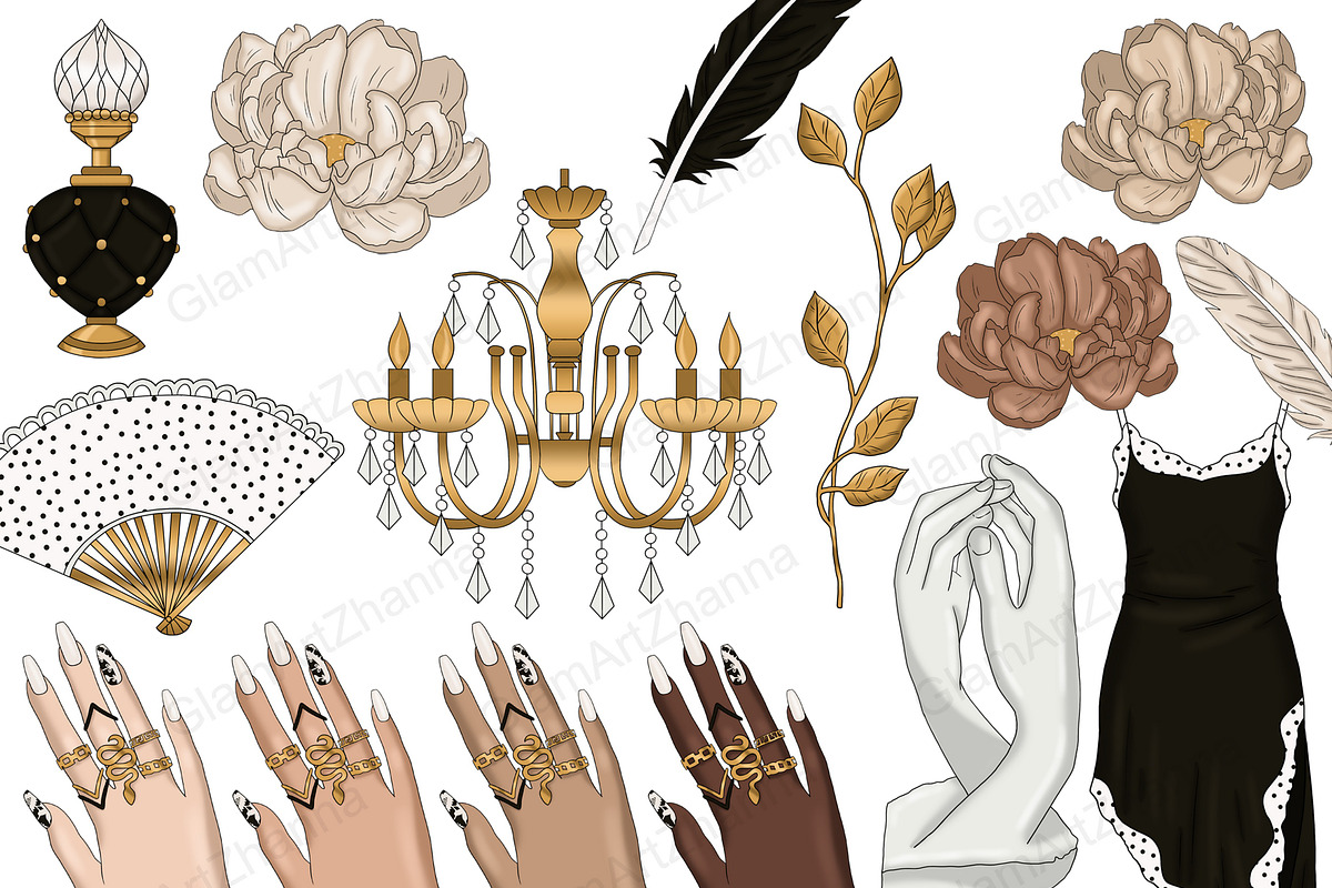 Fashion Clipart, an Object Illustration by GlamArtZhanna (Photo 4 of 5)