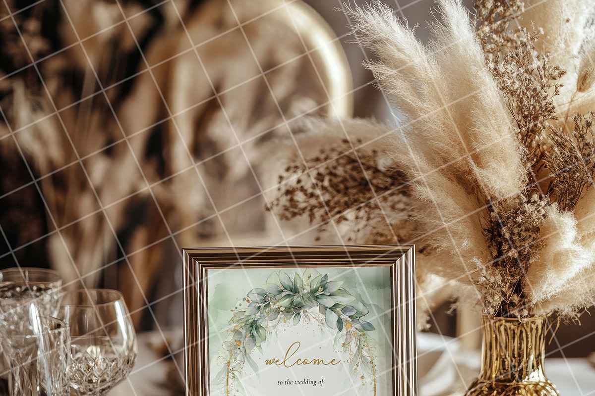 Boho 8x10 table sign number mockup, an Advertising Mockup by Blush Roses Print (Photo 6 of 9)