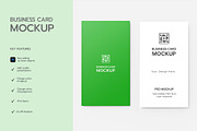 Vertical Business Card Mockup, a Product Mockup by graphypix (Thumbnail 2 of 4)