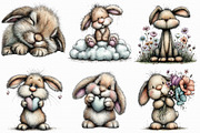 Baby Bunny Clipart, an Illustration by Libby Wishes (Thumbnail 2 of 7)