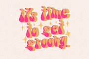 Psychedelic Groove Vintage 70s Font, a Script Font by Dear Darling Design (Thumbnail 2 of 9)