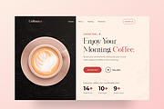 Coffee Shop Website Header Template, an UI Kit Template by Tanvir Ahammed Tamim (Thumbnail 2 of 4)