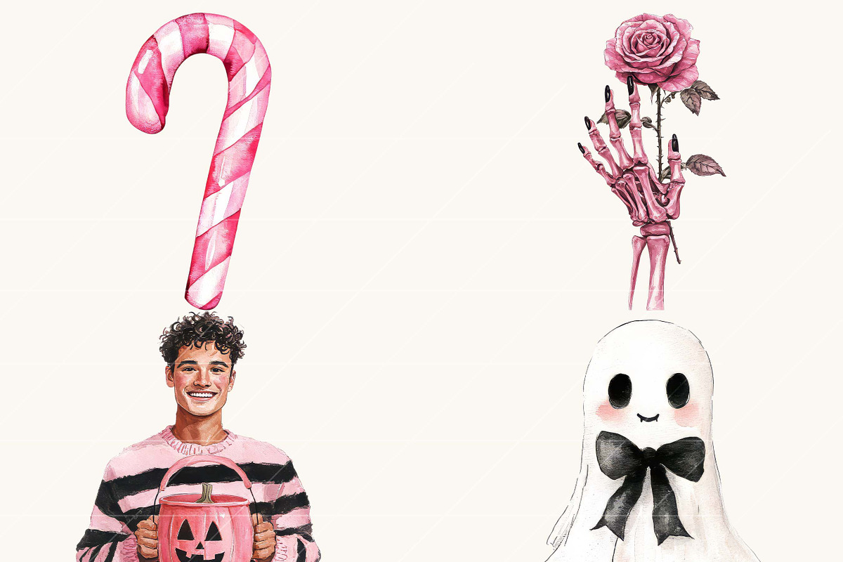 Watercolor Pretty Haunting Clipart, an Object Illustration by Design Scotch (Photo 6 of 9)