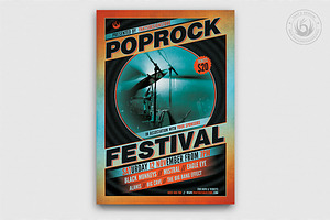 Pop Rock Festival Flyer Template V1